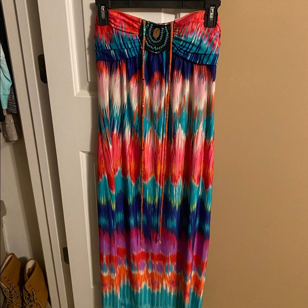 Halter/Strapless Maxi Dress